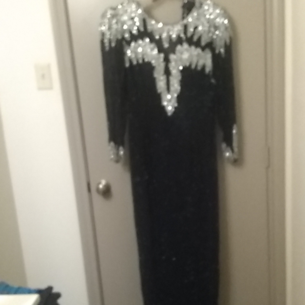 Black & silver Baggett dress